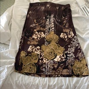 Silk jersey skirt